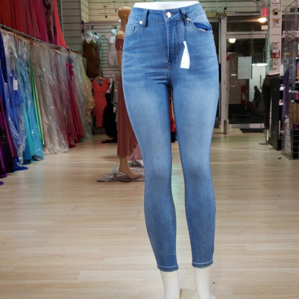 Light blue denim jeans